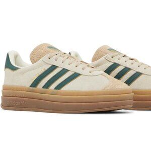 Women’s Adidas Gazelle Bold “Cream Collegiate Green” Shoes
